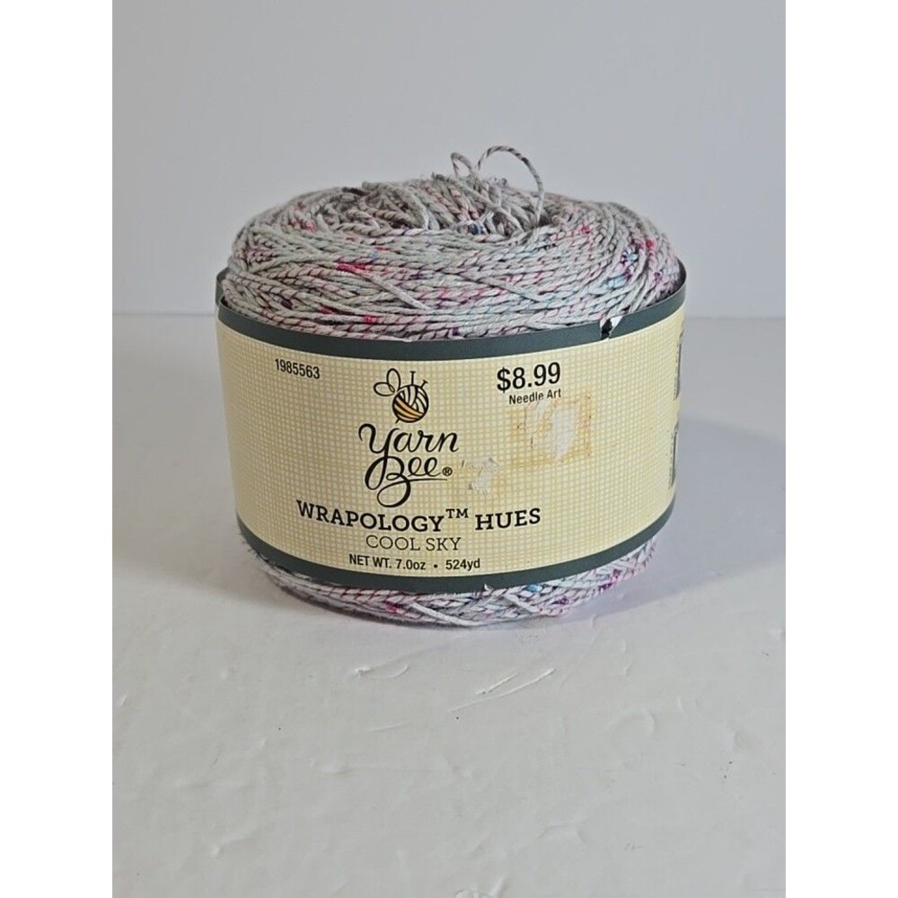 Yarn Bee Wrapology Hues Yarn - Cool Sky 07 - 524 yds Cotton Blend - Lot 50807